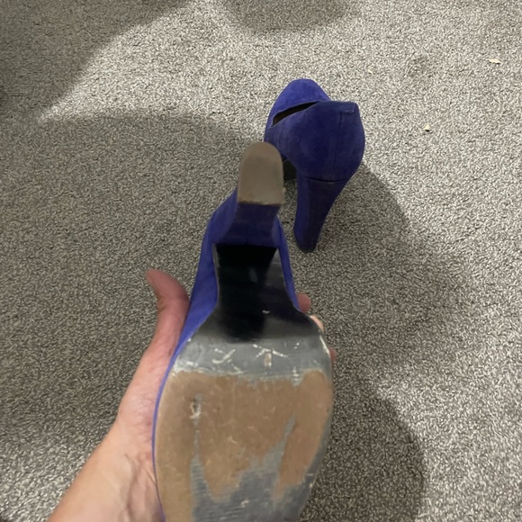 Royal blue Steve Madden suede pumps - Picture 4 of 5